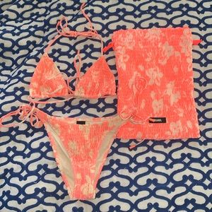 Orange triangl bikini